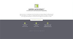 Desktop Screenshot of listenacoustics.com